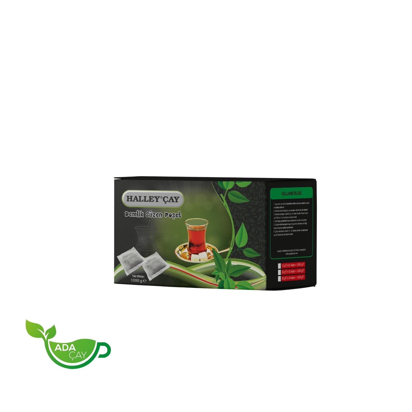 Halley Süzen Demlik Poşet Çay, 1000 gram
